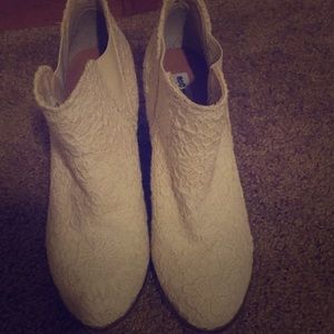 White Lace Cowgirl Boots